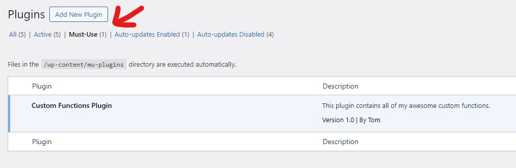 Mu Plugins Wp Plugins Backend