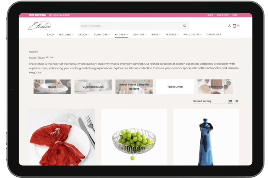 Ethelier Screenshot Woo Subcategory Plugin