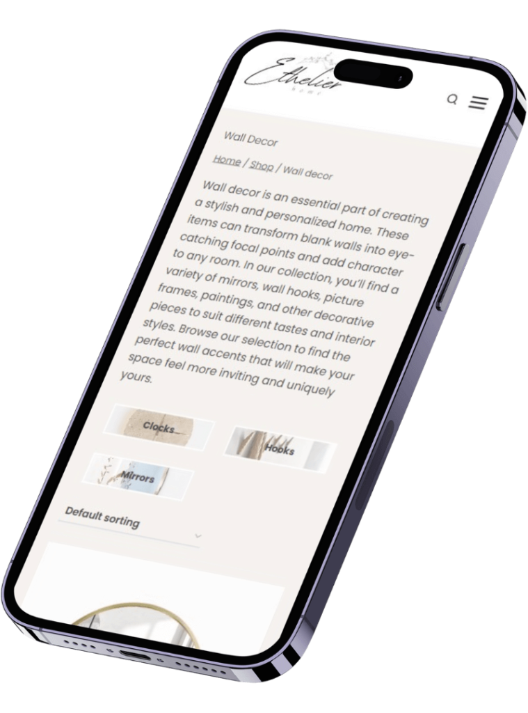 Mobile Screenshot Woocommerce Subcategory Plugin